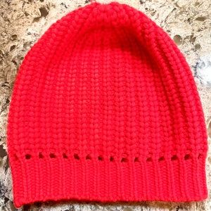 JCrew hot pink knit hat
